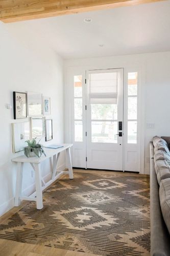 JONATHAN Y SBH107B-5 Sumak High-Low Pile Neutral Diamond Kilim Indoor Outdoor Area-Rug Bohemian Geometric Easy-Cleaning Bedroom Kitchen Backyard Patio Non Shedding, 5 ft x 8 ft, Gray/White/Black in White Scandinavian Entryway