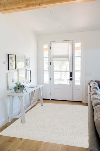 Artistic Weavers Ivor Outdoor Textured Area Rug,5'3" x 7'3",Cream in White Scandinavian Entryway