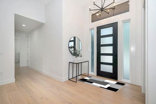 Washable Area Rug 3'x5', White Black and Gray Geometric Pattern Modern Abstract Art Soft Indoor Outdoor Floor Carpet, Non-Slip Ultra-Thin Area Rugs for Living Room/Bedroom/Kitchen Aesthetic Decor in Modern White Entryway