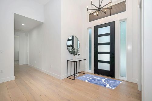 ODIKA Soft 5X7 Area Rug, Anti Slip, Washable, Pet Friendly, Faux Cashmere Modern Carpet for Living Room Bedroom (Blue, 5x7 ft) in Modern White Entryway