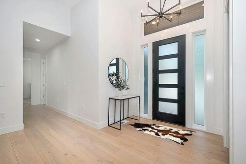 MeshNew Tricolor Brazilian Cowhide Rug Tri Cow Hide Skin Leather Area Rug Exotic (Small 5ft X 3ft) in Modern White Entryway
