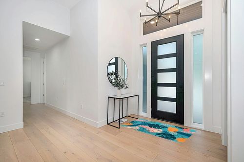 UBTKEY Small Area Rug 3x5, Ultra-Thin Non Slip Washable Rugs, Botanical Print Boho Entryway Rug Entrance Carpet for Entryway Front Door Entry Bedroom (Dark Green, 3' x 5') in Modern White Entryway