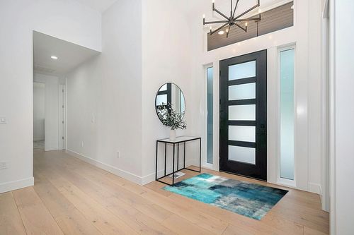 KITHOME Contemporary Non-Slip Area Rug Turquoise and Grey Abstract Art Painting Teal Printed Rugs Art Carnival Rubber Backing Living Room Floor Mats Rectangle Area Rug Carpet for Indoor 4'x6' in Modern White Entryway