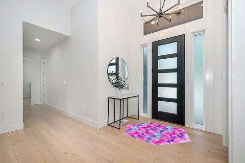 junovo Ultra Soft Hexagon Rug Fluffy Rainbow Nursery Rug for Princess Tent Kids Play Castle, Furry Hexagonal Carpet for Kids Girls Room Playhouse Classroom Dorm Home Decor, 4.6ft Tie-Dye Hot-Pink in Modern White Entryway