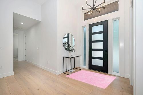 Softlife Ultra Soft Fluffy Area Rugs for Bedroom, Girls and Boys Room Kids Room Nursery Rug, 4 x 5.3 Feet Shaggy Fur Indoor Plush Modern Floor Carpet for Living Room, Pink in Modern White Entryway