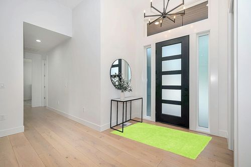 Green Chenille Shag Rug - 4' x 6' St Croix Trading in Modern White Entryway