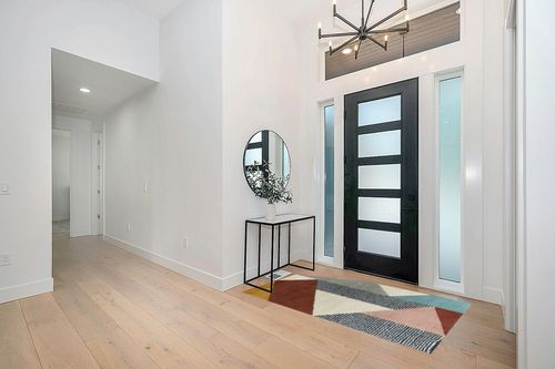 Satterlee Geometric Orange/Gray/Brown Area Rug Mercury Row Rug Size: Rectangle 4 ... in Modern White Entryway