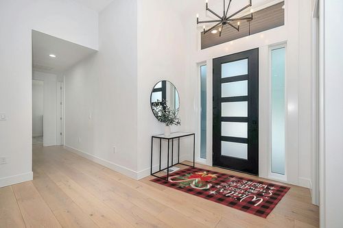 Red Black Buffalo Plaid Outdoor Camping Rug 4" x 6" - Outdoor Patio Rug Area Rug Decor, Holly Christmas Snowflakes Water Absorbent Large Outdoor Carpet for RV, Porch, Deck, Balcony, Picnic in Modern White Entryway