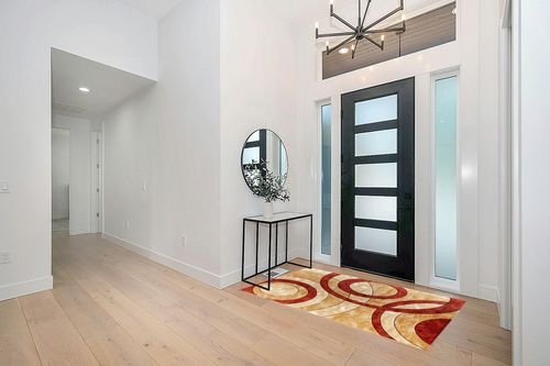 GLORY RUGS Area Rug Modern 4x6 Dark red Circles Geometry Soft Hand Carved Contemporary Floor Carpet Fluffy Texture for Indoor Living Dining Room and Bedroom Area in Modern White Entryway