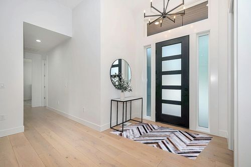 DECOMALL Coronado Machine Washable Rugs, Modern Geometri Rug, Faux Cowhide Patchwork Carpet for Living Room Bedroom Dinning Room,3' 6" x 5' 6", Multi in Modern White Entryway