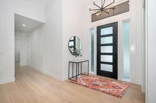 Estmy Washable Orange Distressed Rug 4x6 - Stain Resistant Easy Clean - Boho Tribal Bedroom Rug Floor Mat Non-Slip Vintage Oriental Area Rugs for Living Room Kitchen Entryway Entrance Indoor in Modern White Entryway