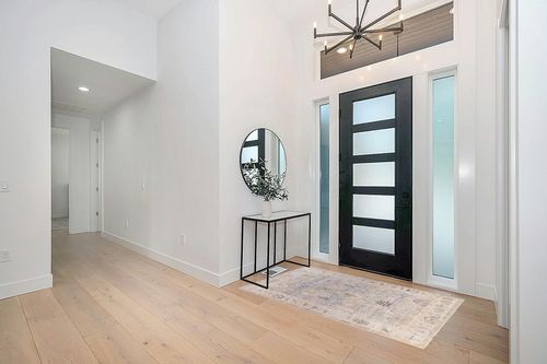 Becki Owens x Surya Marlene Area Rug, 3'10" x 5'7", Pale Blue in Modern White Entryway