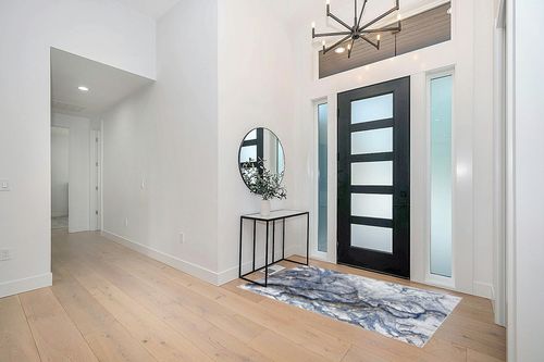 Abani Regal Collection Area Rug - Blue/Grey Marble Design -4' x 6' - Easy to Clean - Durable for Kids and Pets - Non-Shedding - Medium Pile - Soft Feel - for Living Room, Bedroom & Office in Modern White Entryway