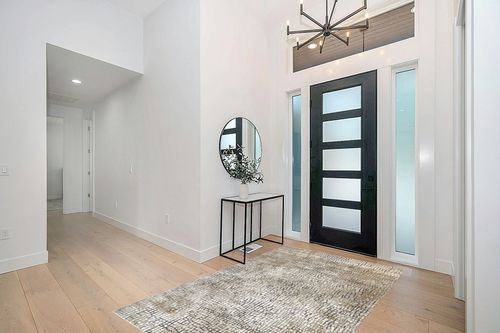 nuLOOM Chloe Abstract Contemporary Mosaic Area Rug - Beige 5' x 8' in Modern White Entryway