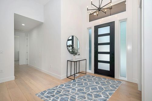 Ameli Contemporary Blue/Beige Rug, 4'' x 6'' Accent Rug Wade Logan Rug Size ... in Modern White Entryway