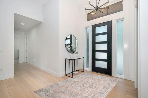 LOLOI II Skye Blush/Grey 5 ft. x 7 ft. 6 in. Traditional Polyester Pile Area Rug ... in Modern White Entryway