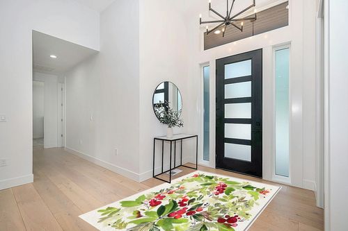 Christmas Area Rug 5 x 8, Washable Bedroom Rug Non-Slip Kitchen Rugs Non Shedding Floor Cover Mat Runner Rug for Living Room Dining Room Outdoor Carpet Pine Needles Seasonal Winter Leaves Plant in Modern White Entryway