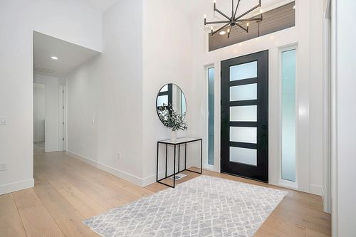 SAFAVIEH Metro Collection 5' x 8' GreyIvory MET994F Handmade Premium Wool Living Room Dining Bedroom Area Rug in Modern White Entryway