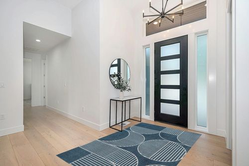 JONATHAN Y SCN104A-5 Nordby Geometric Arch Scandi Striped Indoor Area Rug, Contemporary, Coastal, Bohemian, Transitional for Bedroom,Kitchen,Living Room,Non Shedding,Easy-Washing, Blue, 5 X 8 in Modern White Entryway