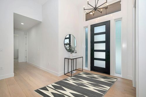Fab Habitat Outdoor Rug - Waterproof, Fade Resistant, Crease-Free - Premium Recycled Plastic - Neutral Geometric Tribal - Patio, Porch, Deck, Balcony - Cairo - Natural & Black - 5 x 8 ft in Modern White Entryway