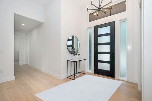 SAFAVIEH River Collection Area Rug - 5'3" x 7'6", Blue & Ivory, Solid Design, Ideal for The Living Room, Bedroom, Dining Room (RVR600N-5) in Modern White Entryway