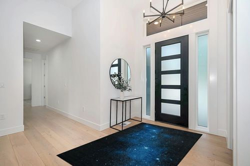 Mohawk Home Kids Playroom Boys Area Rug, Interstellar Blue (5' x 8') in Modern White Entryway