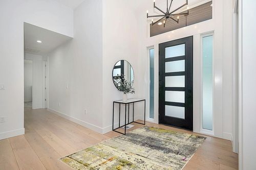 Unique Loom Chromatic Collection Modern Rustic & Vibrant Abstract Area Rug for Any Home Décor, 5 x 8 ft, Beige/Gray in Modern White Entryway