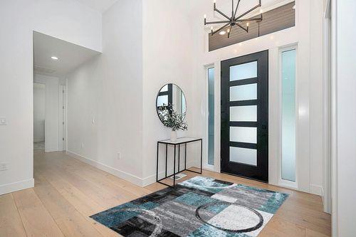 Grey Modern Washable,Stain Resistant Kitchen, Bedroom, Living Room, Home Office, Dining Room Area Rug in Modern White Entryway