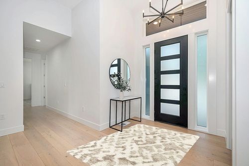 Vernon Abstract Machine Woven Polyester Area Rug in Beige Foundstone Rug Size ... in Modern White Entryway