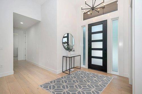 Rugshop Contemporary Geometric Design for Patio Rugs,Deck Rugs,Balcony Rugs Indoor/Outdoor Area Rug 5' x 7' Blue in Modern White Entryway