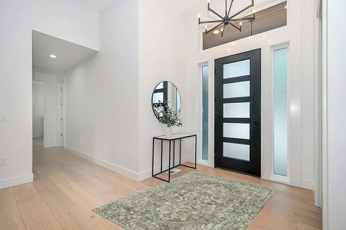 Valenrug Washable Rug 5x7 - Ultra Thin Green Collection Area Rug, Stain Resistant Non-Skid Rugs for Living Room, Antique Bedroom Rugs(5'x7', TPR37-Green) in Modern White Entryway