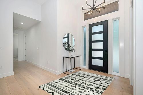 Lahome Boho Machine Washable Living Room Rugs - 5x7 Area Rugs for Bedroom Non-Slip Large Throw Rugs Soft Geometric Dinning Room Rug Tribal Distressed Carpet for Living Room Entryway Kitchen Office in Modern White Entryway