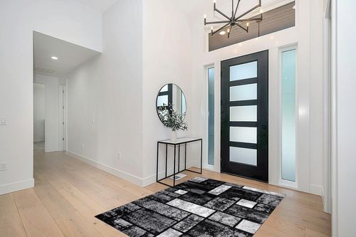 Luxe Weavers Geometric Squares Gray 5x7 Modern Abstract Area Rug, Colorblock Premium Carpet Non Shedding in Modern White Entryway
