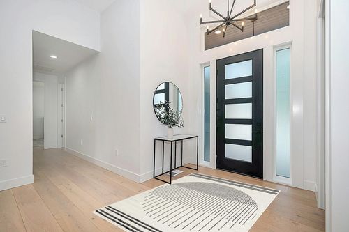 Artistic Weavers Penrod Modern Geometric Area Rug,5' x 7',Black/Ivory in Modern White Entryway