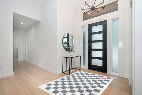 Wonnitar Modern Checkered 5x7 Grey Rug for Living Room,Washable Soft Geometric Bedroom Large Area Rug,Non-Shedding Low Pile Stain Resistant Checkerboard Carpet for Apartment Guest Room Entry in Modern White Entryway