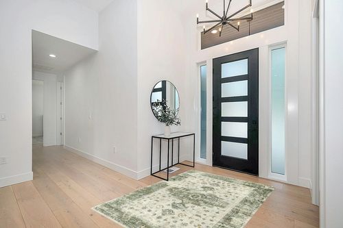 Valenrug Washable Rug 5x7 - Ultra Thin Green Collection Area Rug, Stain Resistant Non-Skid Rugs for Living Room, Antique Bedroom Rugs(5'x7', TPR35-Green) in Modern White Entryway