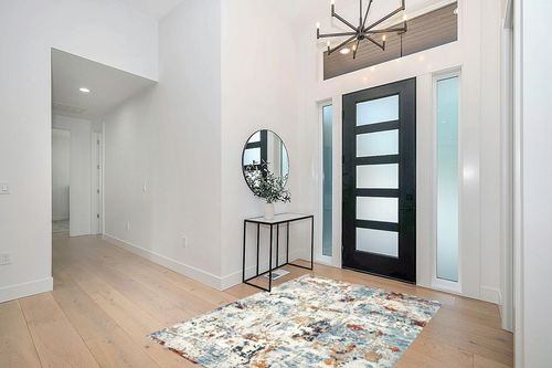 Area Rug Living Room Rugs - 5x7 Washable Large Modern Abstract Soft No Slip Indoor Rug Thin Floor Carpet for Bedroom Under Dining Table Home Office Decor - Blue in Modern White Entryway