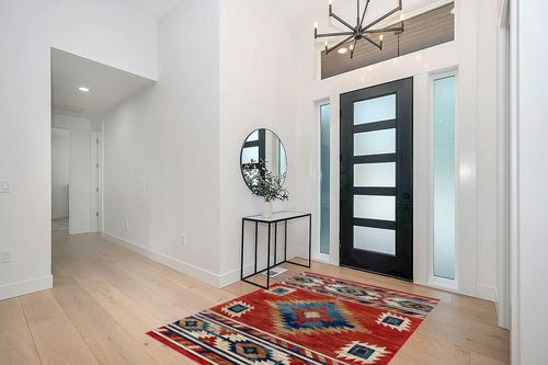 Well Woven Tulsa Lea Crimson Traditional Southwestern Tribal 5'3" x 7'3" Area Rug in Modern White Entryway