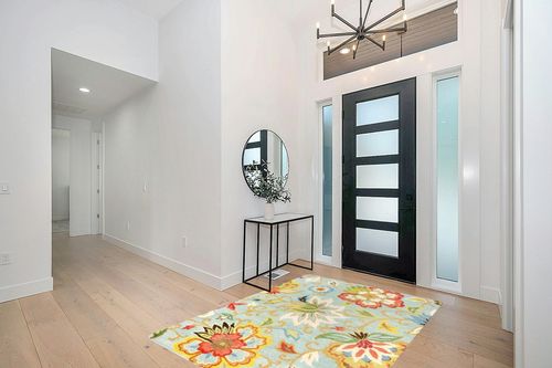 Lahome Machine Washable Floral Living Room Rug - 5x7 Area Rugs for Bedroom Non-Slip Large Low-Plie Kitchen Rug Soft Throw Nursery Kids Room Rug Distressed Indoor Carpet for Dining Room Entryway Office in Modern White Entryway