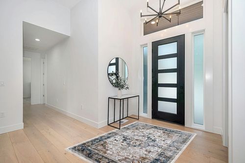 5x7 Area Rugs for Living Room Rugs: Washable Rugs Carpet for Living Room with Non-Slip Backing Non-Shedding Stain Resistant, Boho Floral Rugs for Dining Room Nursery Home Office (Blue Multi) in Modern White Entryway