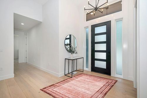 Lahome Modern Abstract Area Rug, Washable 5x7 Bedroom Area Rugs Girls for Living Room Dining Room Soft Stain Resisitant Minimalist Bordered Solid Large Entryway Floor Carpet, Pink in Modern White Entryway