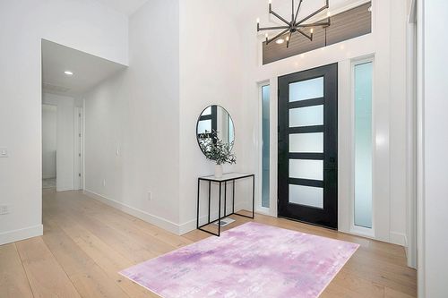 SAFAVIEH Machine Washable Slip Resistant Collection 5' x 7' Light Purple/Pink Inspired by Disney's Frozen II - Spirit Kids Bedroom Nursery Playroom Area Rug in Modern White Entryway