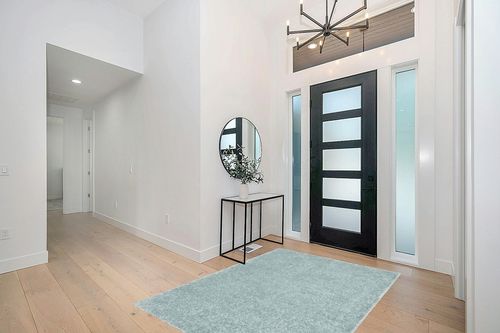 Well Woven Elle Basics | Emerson Shag Seafoam Green | Textured Area Rug (5'3" x 7'3") in Modern White Entryway