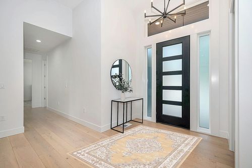 IKALIFE Ultra-Thin Washable Vintage Area Rug 5'x 7' for Living Room, Low-Pile Area Rugs Non-Shed Non Slip, Unique Chenille Printed Home Decor, Perfect for Bedroom Dining Room Kitchen, Yellow in Modern White Entryway