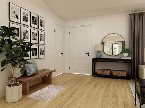 ‎Beige/Multi ‎Transitional ‎Braided ‎Living Room ‎Area Rug in Transitional Minimalistic Entryway