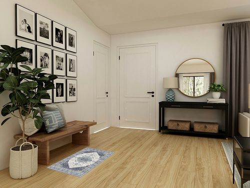 Teal/Multi Modern Non Slip, Washable Hallway Area Rug in Transitional Minimalistic Entryway