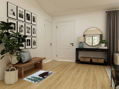 SKL Home Yellowstone Northern Woods Rug, Multicolored in Transitional Minimalistic Entryway