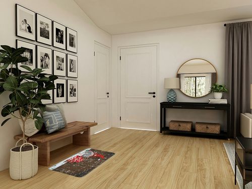 AMHNF Merry Christmas Cute Gnome Bath Mat Cute Elf Folklore Snowfalke Brown Vintage Wooden Board Winter Holiday Happy New Year Bathroom Absorbent Doormat Toilet Floor Rug in Transitional Minimalistic Entryway