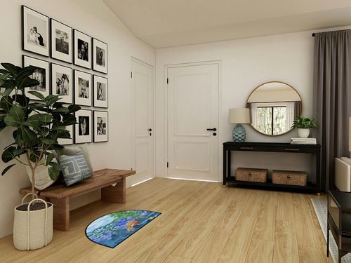 Christmas Santa Claus Deer Half Round Door Mat Indoor Entrance Rugs Non-Slip Semi Circle Area Rug Welcome Doormat 24 x 36 Durable Absorbent Floor Mats for Home Kitchen Living Room in Transitional Minimalistic Entryway