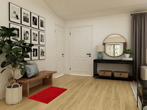 BOANKODU Bathroom Rugs Sets 2 Piece, Extra Soft Chenille Bath Mat Absorbent Bathroom Rug, Bathroom Mat with Sturdy PVC Non-Slip Bottom, Machine Washable Bath Rugs (32x20 Inch + 24x16 Inch, Red) in Transitional Minimalistic Entryway